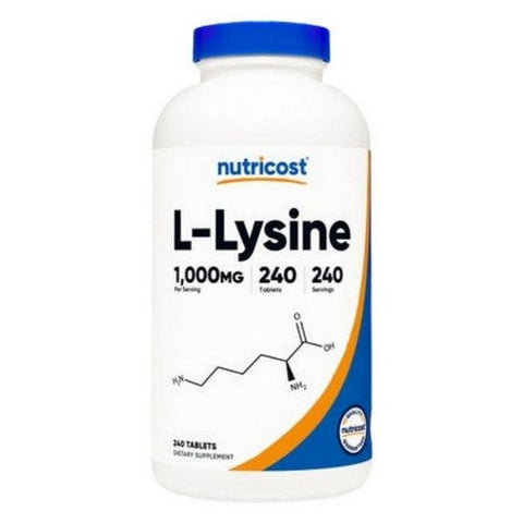 Nutricost, L-Lysine Tablets, 1000 Mg, 240 Count Nutricost