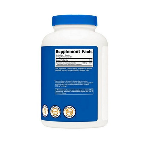 Nutricost, Magnesium Complex, 500 Mg, 240 Caps Nutricost