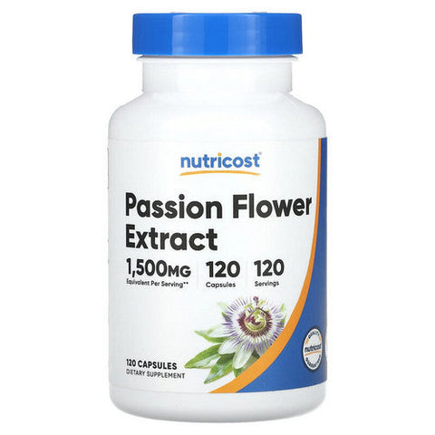 Nutricost, Passion Flower Extract Capsules, 375 Mg, 120 Count Nutricost