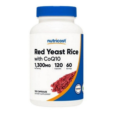 Nutricost, Red Yeast Rice with CoQ10 Capsules, 1300 Mg, 120 Count Nutricost