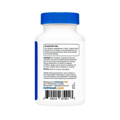 Nutricost, Sceletium Tortuosum, 50 Mg, 60 Count Nutricost
