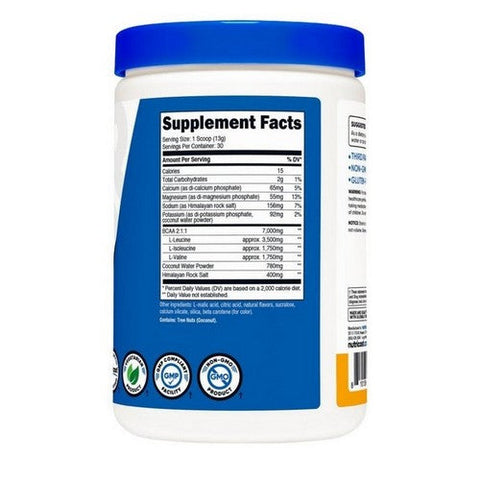 Nutricost, BCAA + Hydration Powder Peach Mango, 30 Serving Nutricost