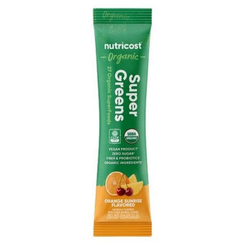 Nutricost, Organic Super Greens Powder Orange Sunrise, 1 Packet Nutricost