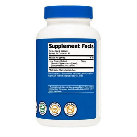 Nutricost, Horse Chestnut Capsules, 700 Mg, 180 Count Nutricost
