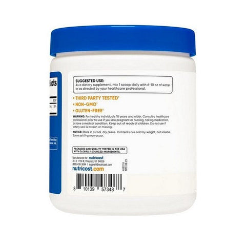 Nutricost, Magnesium Bisglycinate Unflavoured, 8.9 Oz Nutricost