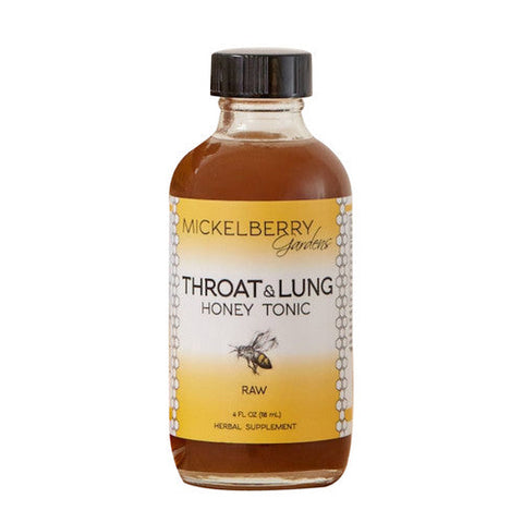 Mickelberry Gardens, Throat And Lung Honey Tonic, 4 Oz Mickelberry Gardens