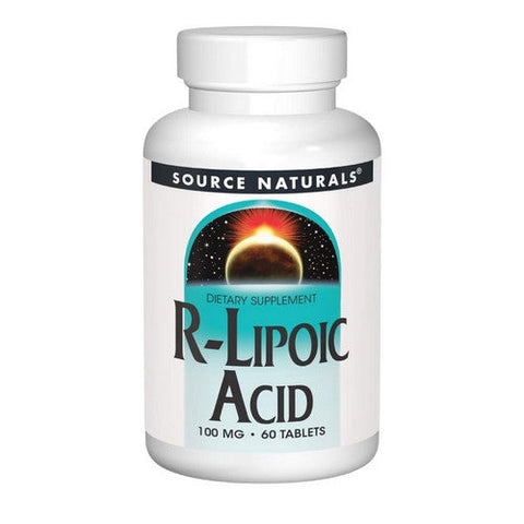 Source Naturals, R-Lipoic Acid, 100 MG, 60 Tabs Source Naturals
