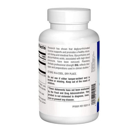 Planetary Herbals, DGL Licorice, 200 Chewable Tablets Planetary Herbals