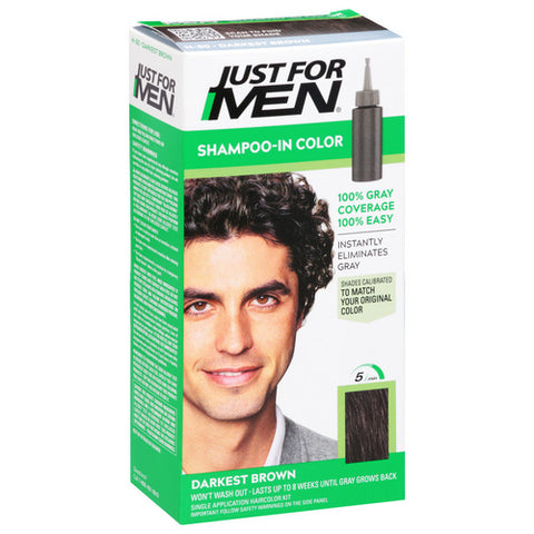 Darkest Brown Shampoo In Color 1 Count (Case Of 3) by Just For Men