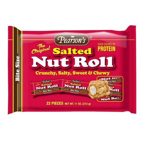 Salted Nut Roll Bite 11 Oz (Case Of 12) by Pearsons
