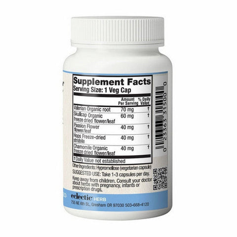 Eclectic Herb, Valerian Passion Flower, 50 Caps Eclectic Herb