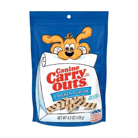 Canine Carry Outs, Canine Carry Outs Chicken Flavor, 4.5 Oz (Case Of 12) Canine Carry Outs