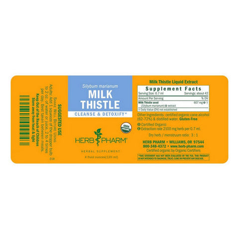 Herb Pharm, Milk Thistle, 4 oz Herb Pharm
