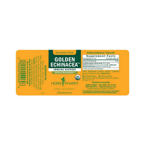 Herb Pharm, Golden Echinacea Alcohol-Free, 1 Oz Herb Pharm