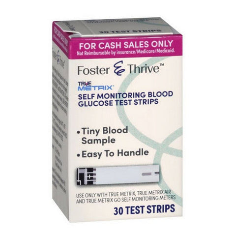 True Metrix, Diabetic Test Strips, 30 Count True Metrix