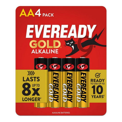 Energizer, Gold Alkaline Batteries AA, 4 Count Energizer