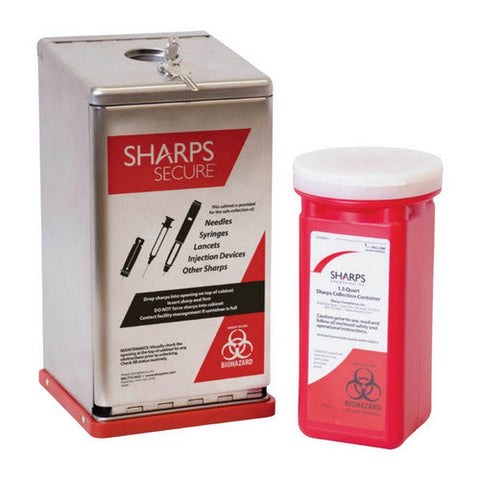 Sharps Compliance, Secure Needle Disposal System 1.5 Quart, 1 Count Sharps Compliance
