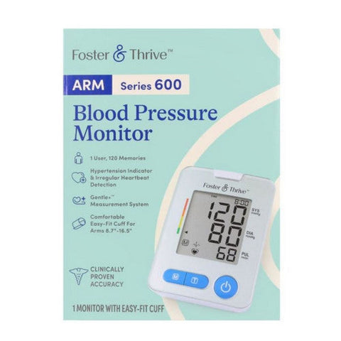 Foster And Thrive, Arm Series 600 Blood Pressure Monitor, 1 Count Foster And Thrive