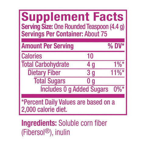 Metamucil, Clear Fiber Blend Powder Unflavored, 11.6 Oz Metamucil