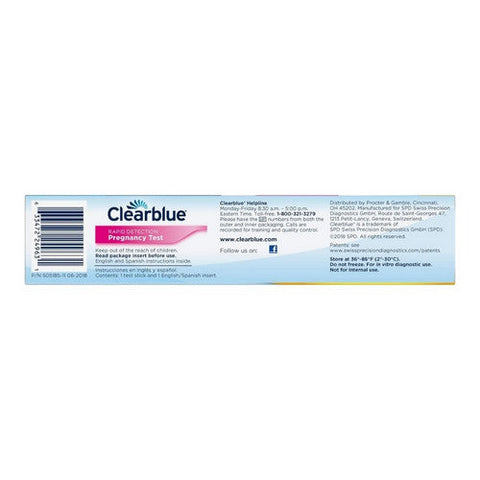 Clearblue, Rapid Detection Pregnancy Test, 1 Count Clearblue