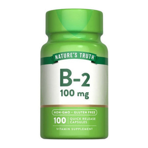 Nature's Truth, Vitamin B- 2, 100 Mg, 100 Tabs Nature's Truth