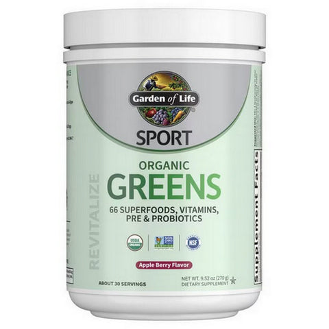 Garden of Life, Sport Organic Greens Apple Berry, 270 Grams Garden of Life