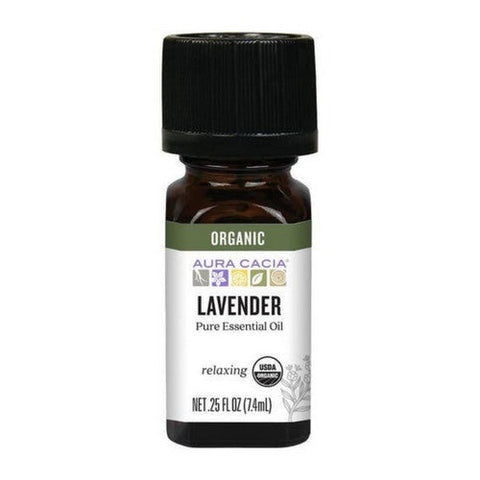 Aura Cacia, Aura Cacia Organic Lavender Essential Oil, 0.25 Oz Aura Cacia