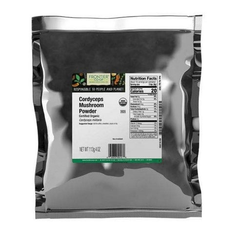 Frontier Co-op, Frontier Coop Organic Cordyceps Mushroom Powder, 0.25 Lb Frontier Co-op