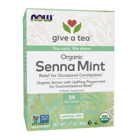 Now Foods, Organic Senna Mint Tea, 24 Bags Now Foods
