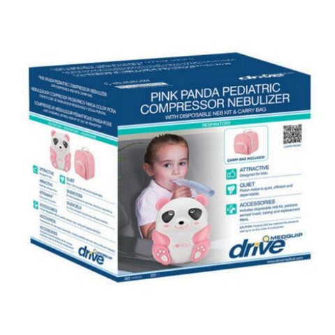 Drive Medical, Medical Panda Pediatric Nebulizer Pink With Disposable, 1 Count Drive Medical