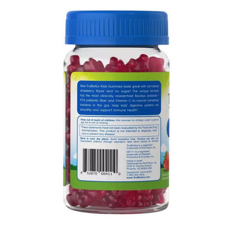 Trubiotics, Kids Digestive + Immune Health Gummies Strawberry, 40 Count Trubiotics