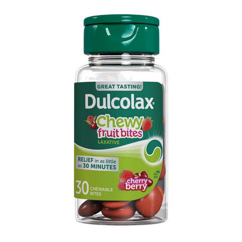 Dulcolax, Saline Laxative Chewy Fruit Bites Cherry Berry, 30 Count Dulcolax