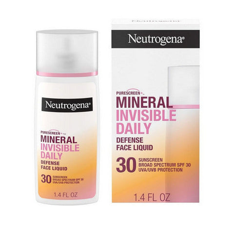 Neutrogena, Purescreen + Invisible Daily Defense Mineral Sunscreen SPF 30, 1.4 Oz Neutrogena