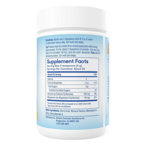 Slow Magnesium, Muscle + Heart Drink Mix Powder Raspberry Lemon, 4 Oz Slow Magnesium