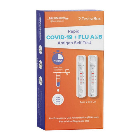 Watmind USA, Rapid Covid-19 + Flu A&B Antigen Self Test, 1 Count Watmind USA