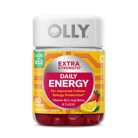 Olly, Extra Strength Daily Energy, 1000 Mcg, 60 Count Olly