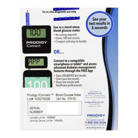 Prodigy, IConnect Blood Glucose Monitoring System, 1 Count Prodigy