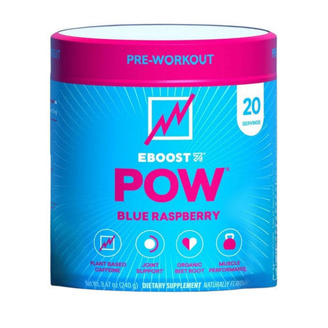 Eboost, Pre Workout Powder Blue Raspberry, 8.46 Oz Eboost