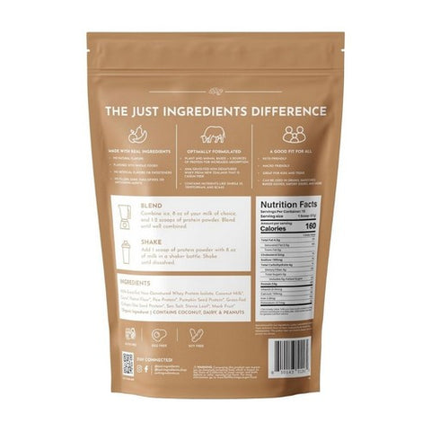 Just Ingredients, Creamy Peanut Butter Chocolate Protein Powder, 19.54 Oz Just Ingredients