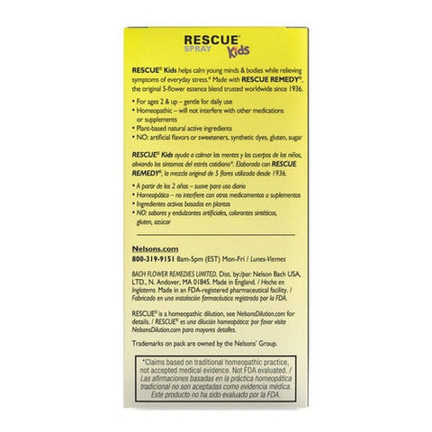 Bach, Rescue Remedy Kids Sleep Spray Non-Alcohol, 0.7 Oz Bach