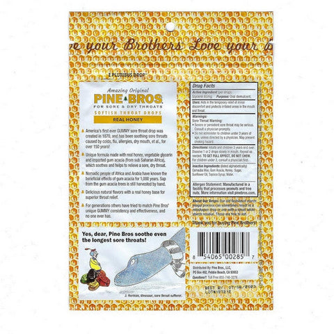 Pine Bros., Sore Throat Softish Drops Real Honey, 30 Count Pine Bros.
