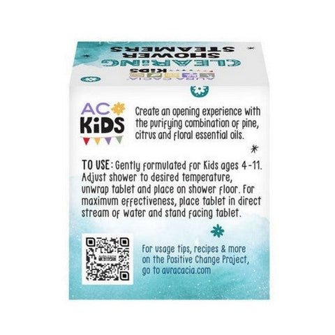 Aura Cacia, Kids Clearing Shower Steamers, 3 Oz Aura Cacia