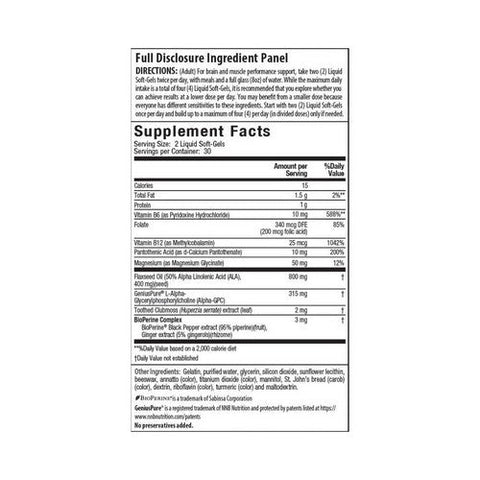 Irwin Naturals, Extra Strength Alpha Choline Brain And Muscle Support, 60 Count Irwin Naturals