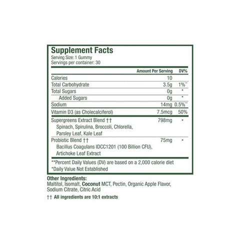 Plant People, WonderGreens Kids Super Veggie Gummies, 30 Gummies
