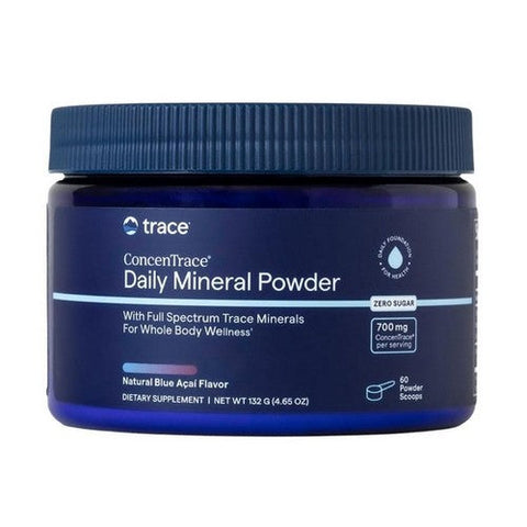 Trace Minerals, ConcenTrace Daily Mineral Powder Blue Acai, 6.35 Oz Trace Minerals