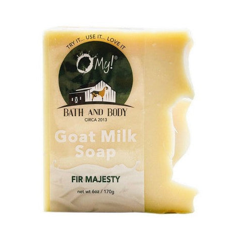 O MY!, Goat Milk Soap Bar Fir Majesty, 6 Oz O MY!