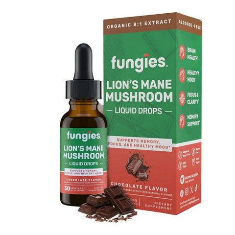 Fungies, Lions Mane Mushroom Tincture Chocolate, 30 Ml Fungies