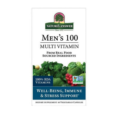 Nature's Answer, Men's 100 Real Food Multi-Vitamin, 60 Veg Caps Nature's Answer