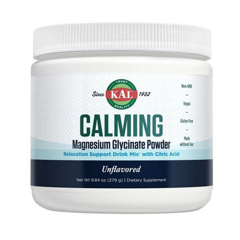 Kal, Calming Magnesium Glycinate Powder Unflavored, 9.84 Oz Kal