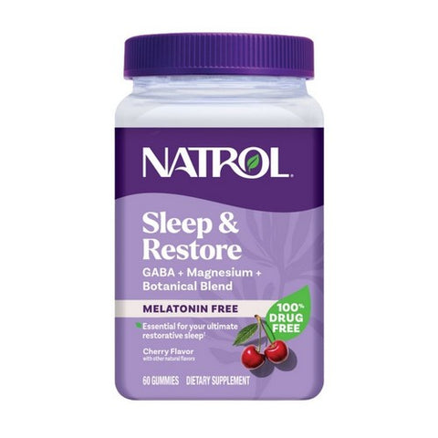 Sleep And Restore Gummies With Melatonin Cherry 60 Count by Natrol